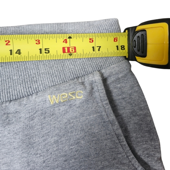 Wesc Gray Athletic Shorts with Yellow and Orange Accents - Picture 3 of 5